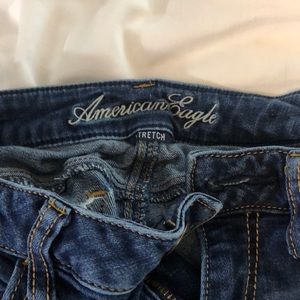 American eagle navy skinny jeans